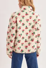 Floral Sherpa Fleece Jacket
