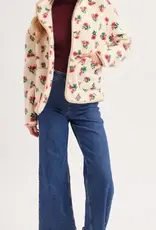 Floral Sherpa Fleece Jacket
