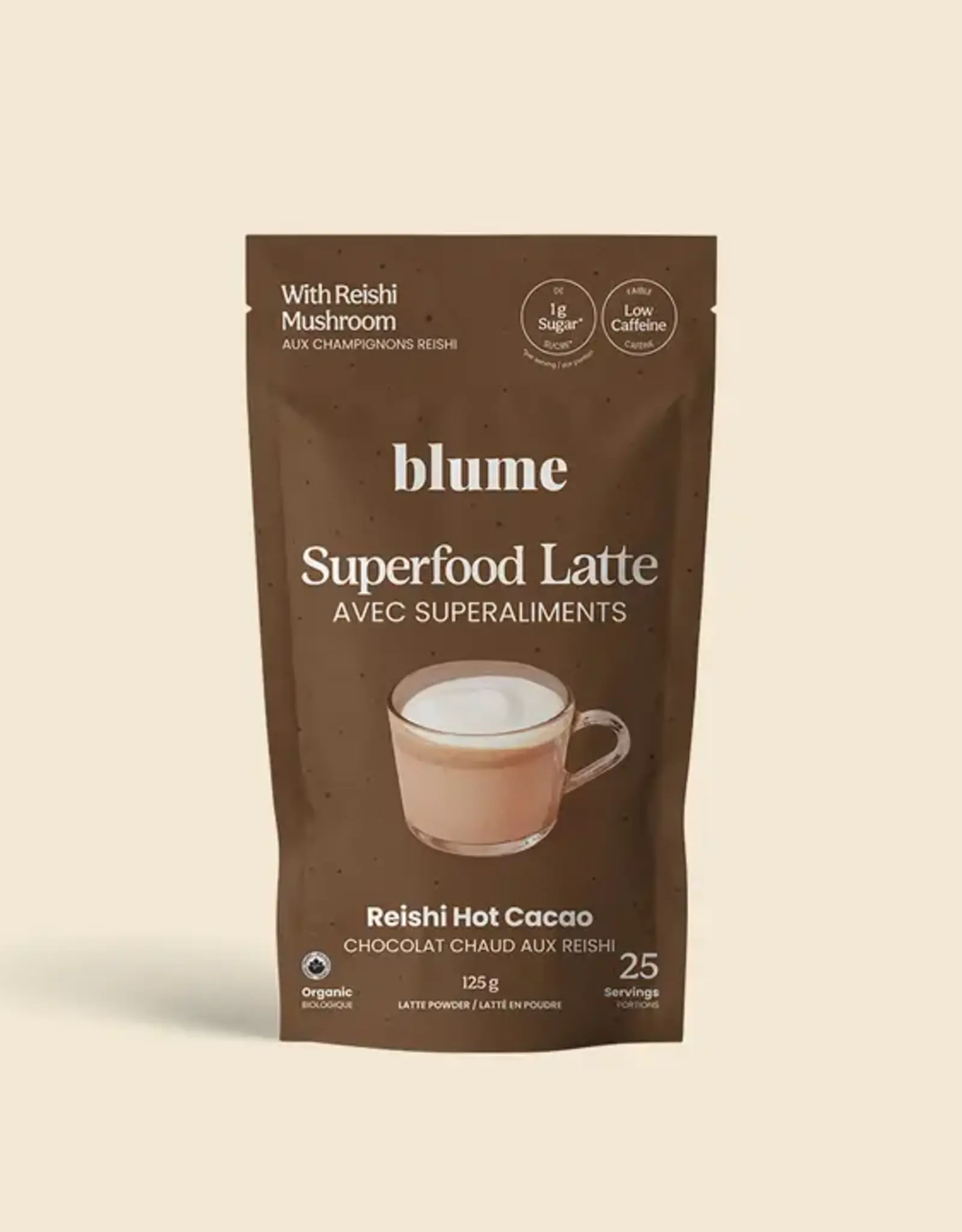 Blume Superbelly Hydration & Gut Latte Powder, Reishi Hot Cacao