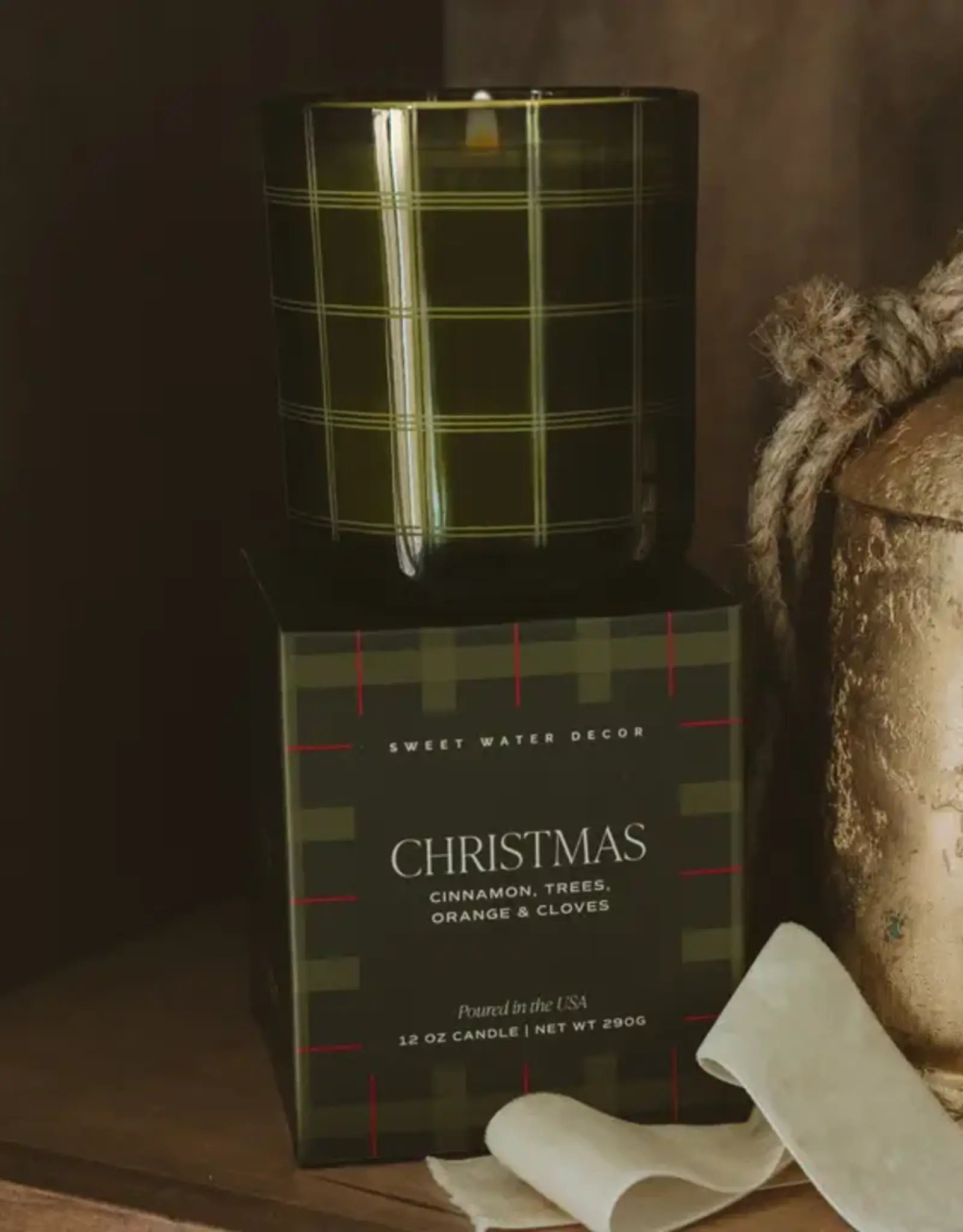 Sweet Water Decor Christmas Candle, 12oz
