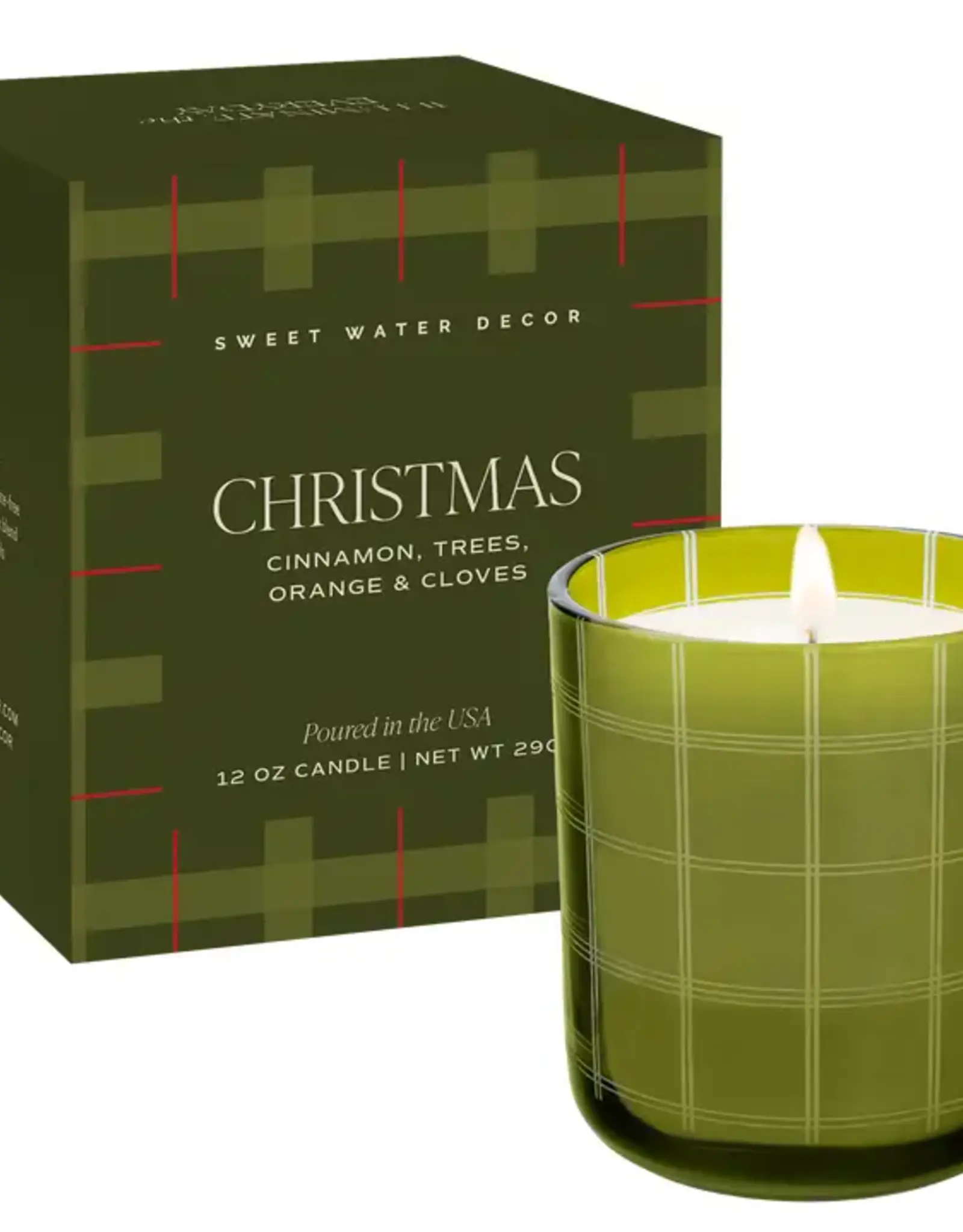 Sweet Water Decor Christmas Candle, 12oz