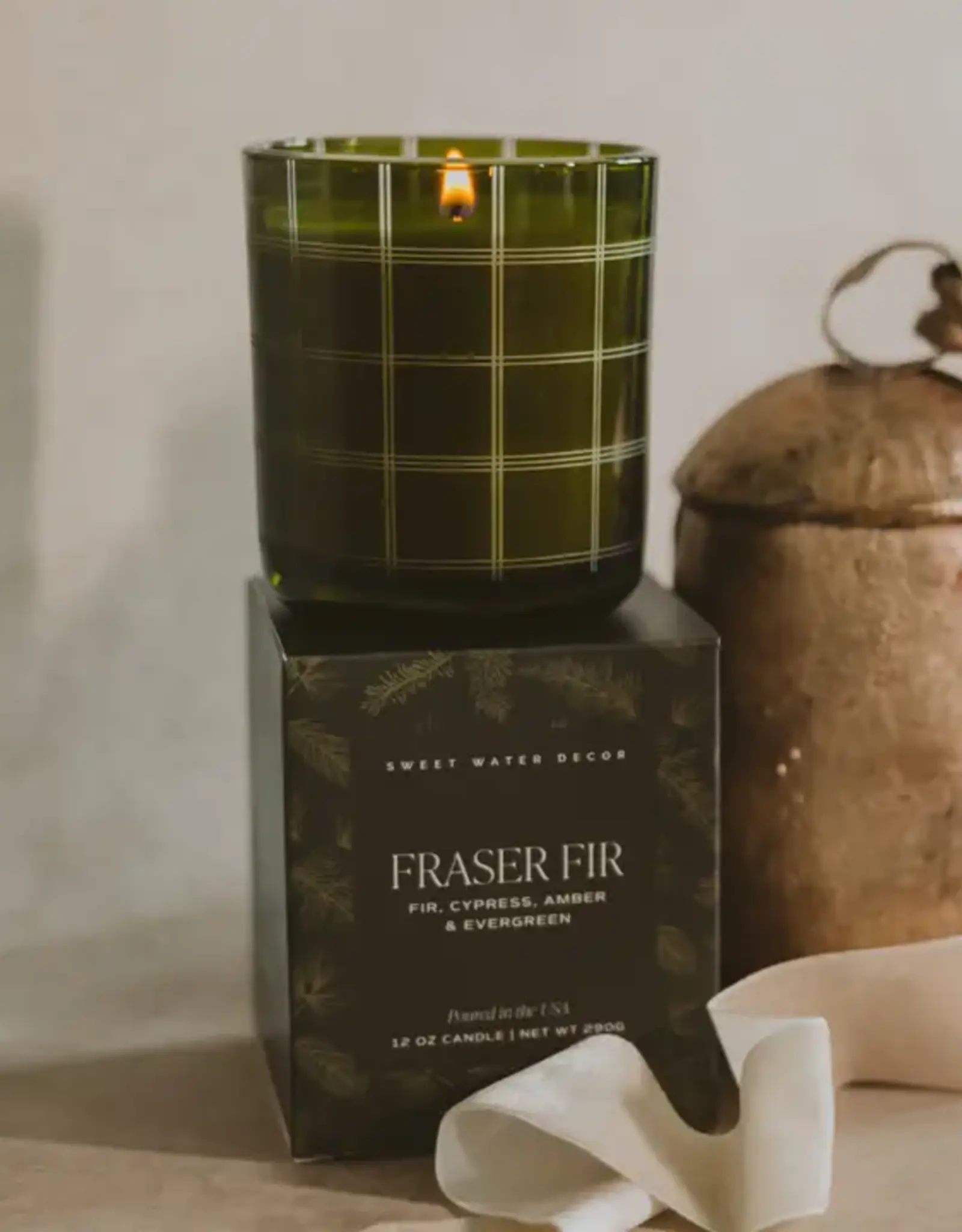 Sweet Water Decor Fraser Fir Soy Candle, 12oz