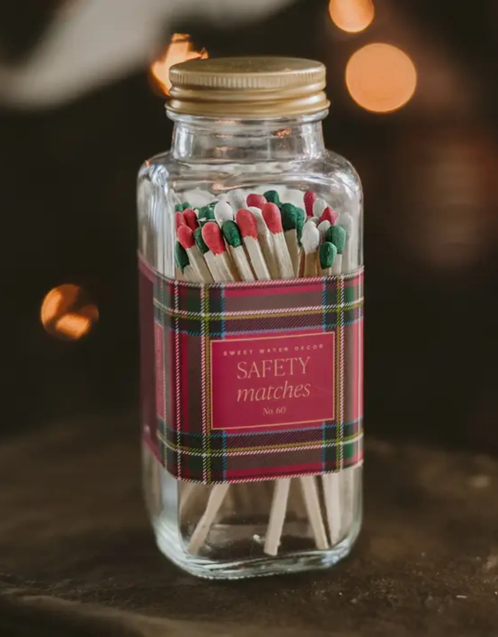 Sweet Water Decor Holiday Safety Matches, Set of 60