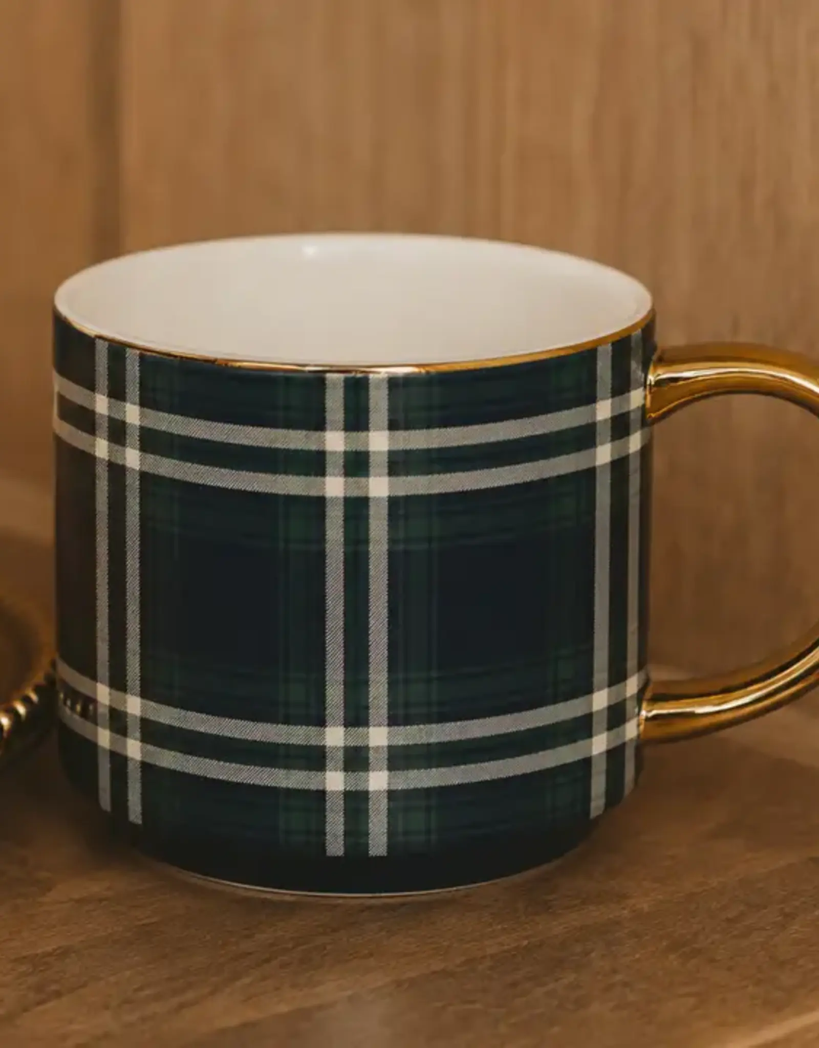Sweet Water Decor Navy Plaid Coffee Mug
