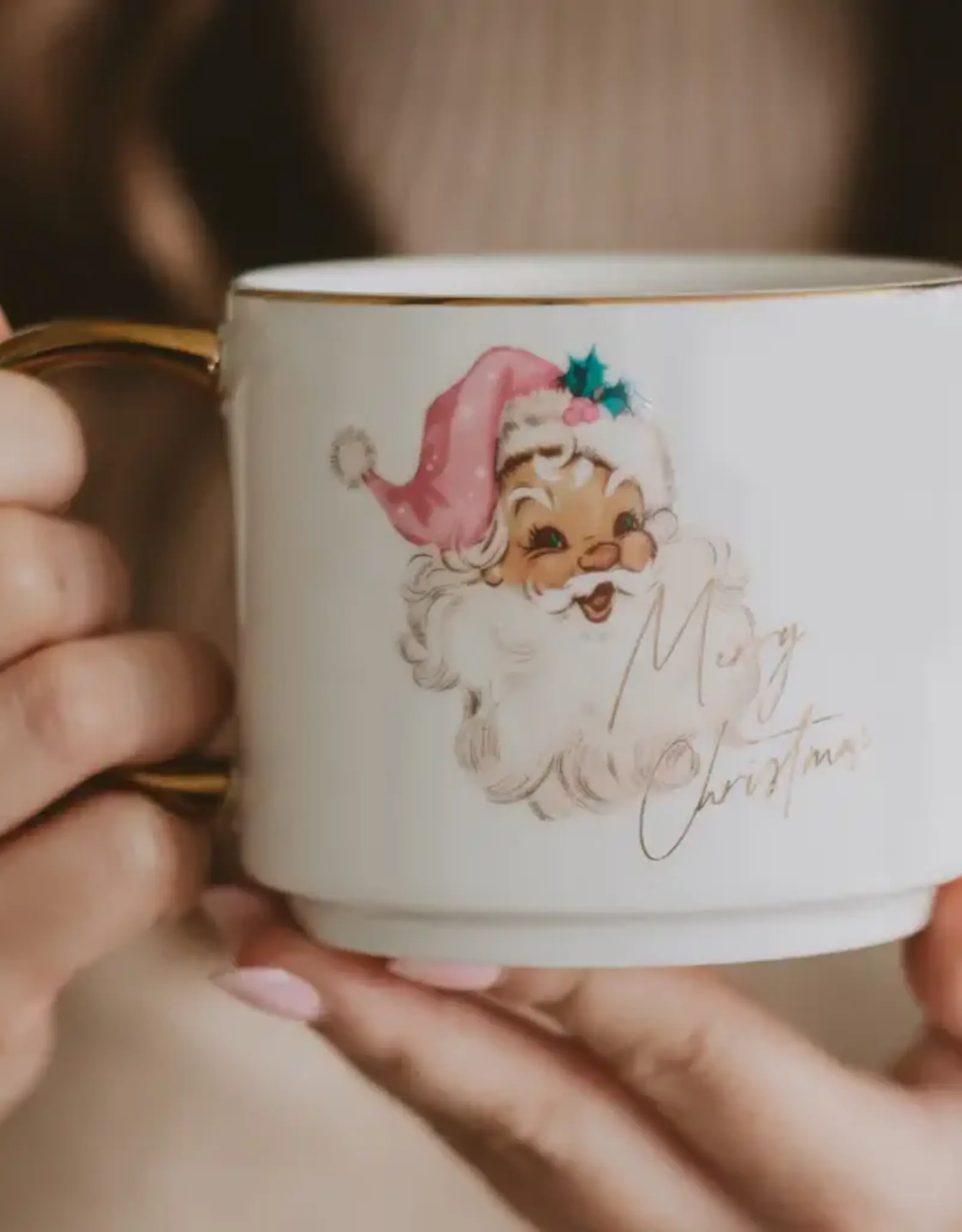 Sweet Water Decor Vintage Santa Coffee Mug