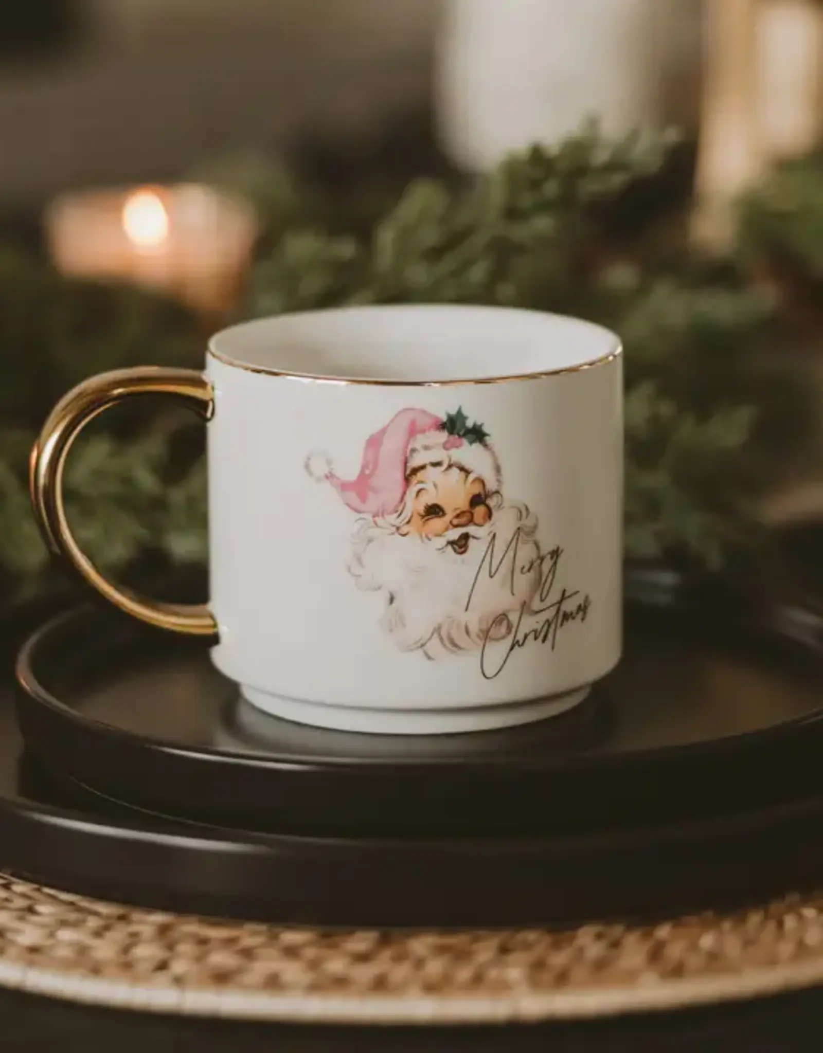 Sweet Water Decor Vintage Santa Coffee Mug