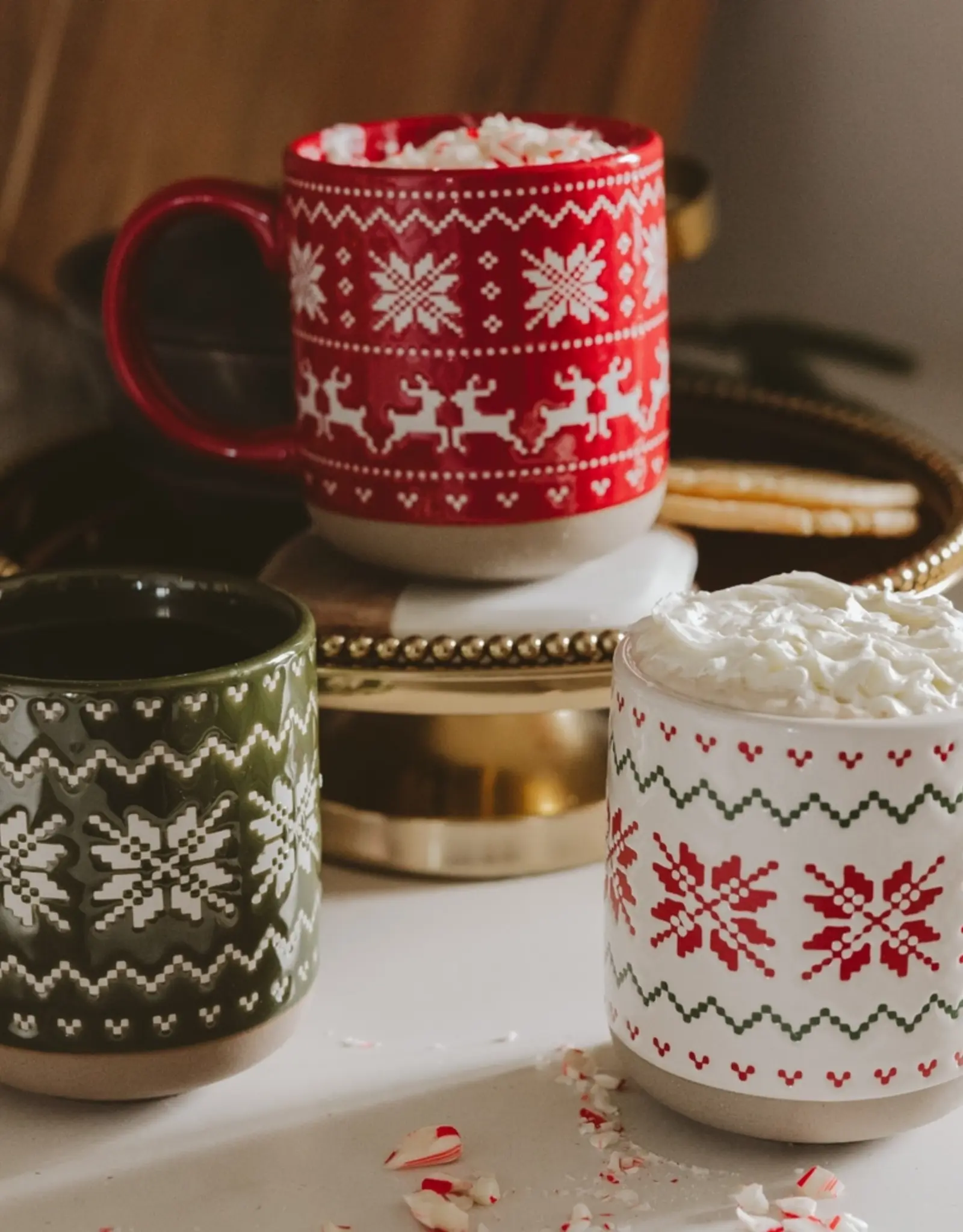 Sweet Water Decor Red Fair Isle Sweater Coffee Mug