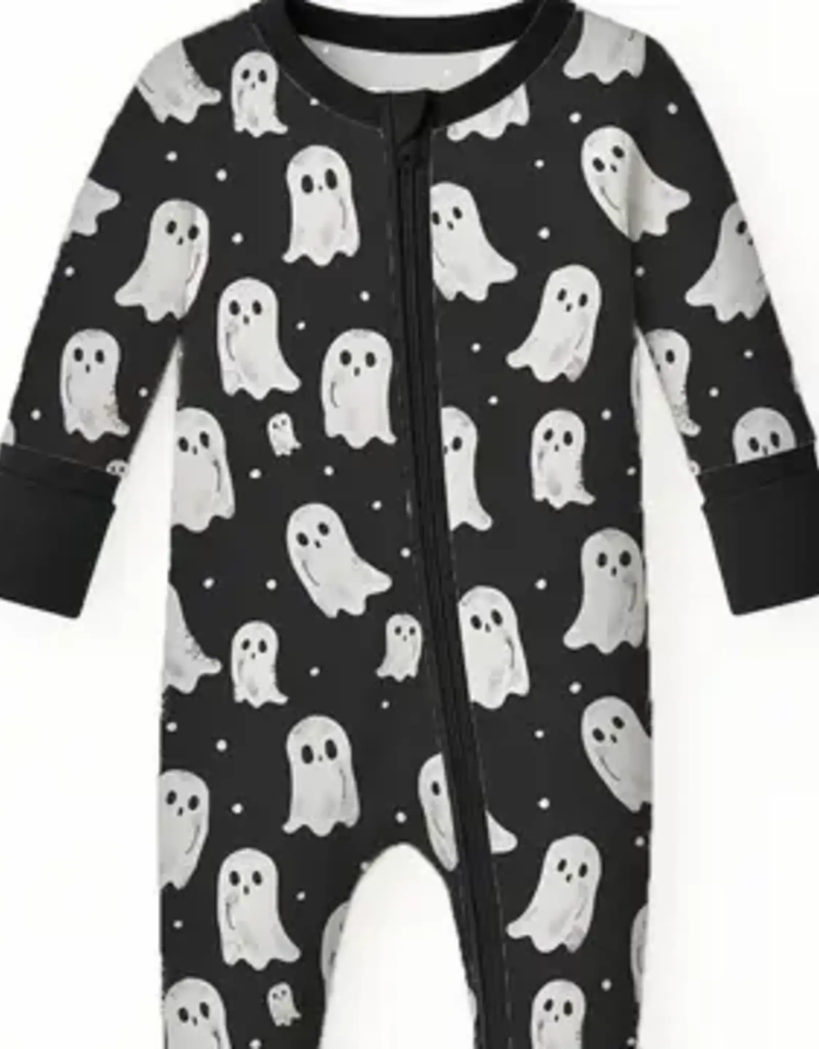 Itsy Bitsy Boutique Halloween Ghost Bamboo Romper