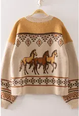 Very J Western Cowboy Knit Cardigan