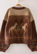 Very J Western Cowboy Knit Cardigan
