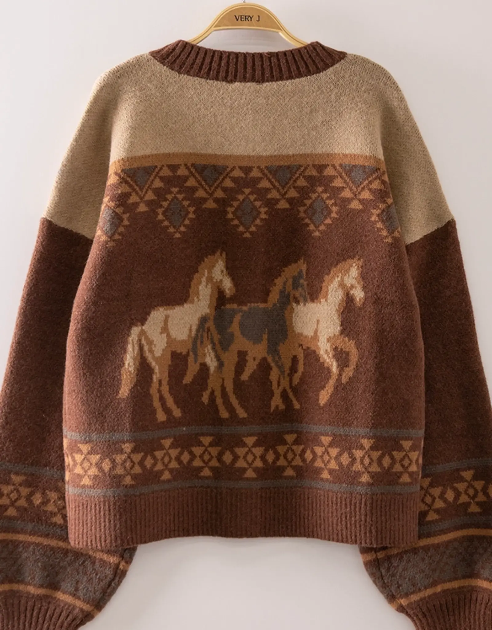 Very J Western Cowboy Knit Cardigan