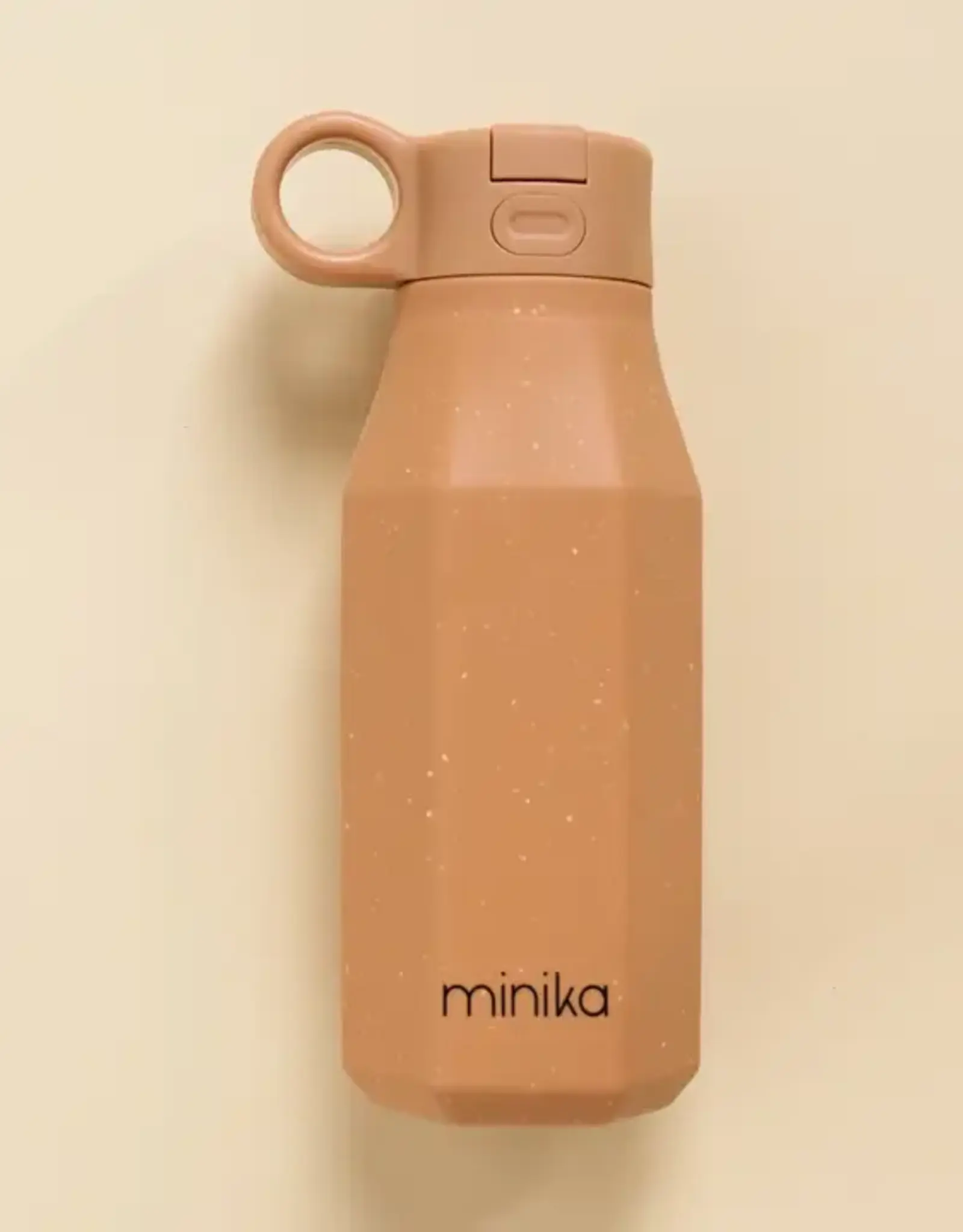 Minika Water Bottle w/Straw, Almond