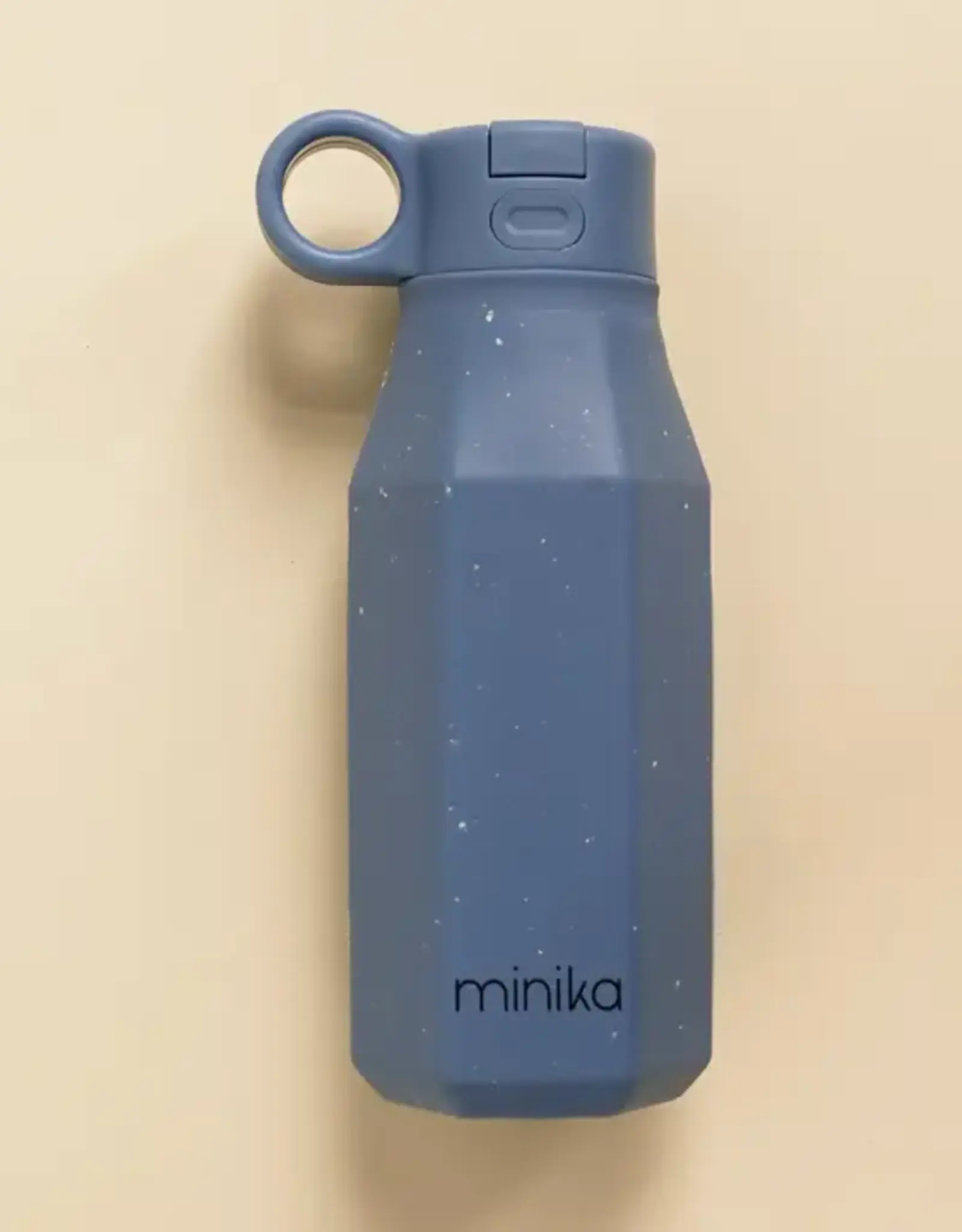Minika Water Bottle w/Straw, Indigo