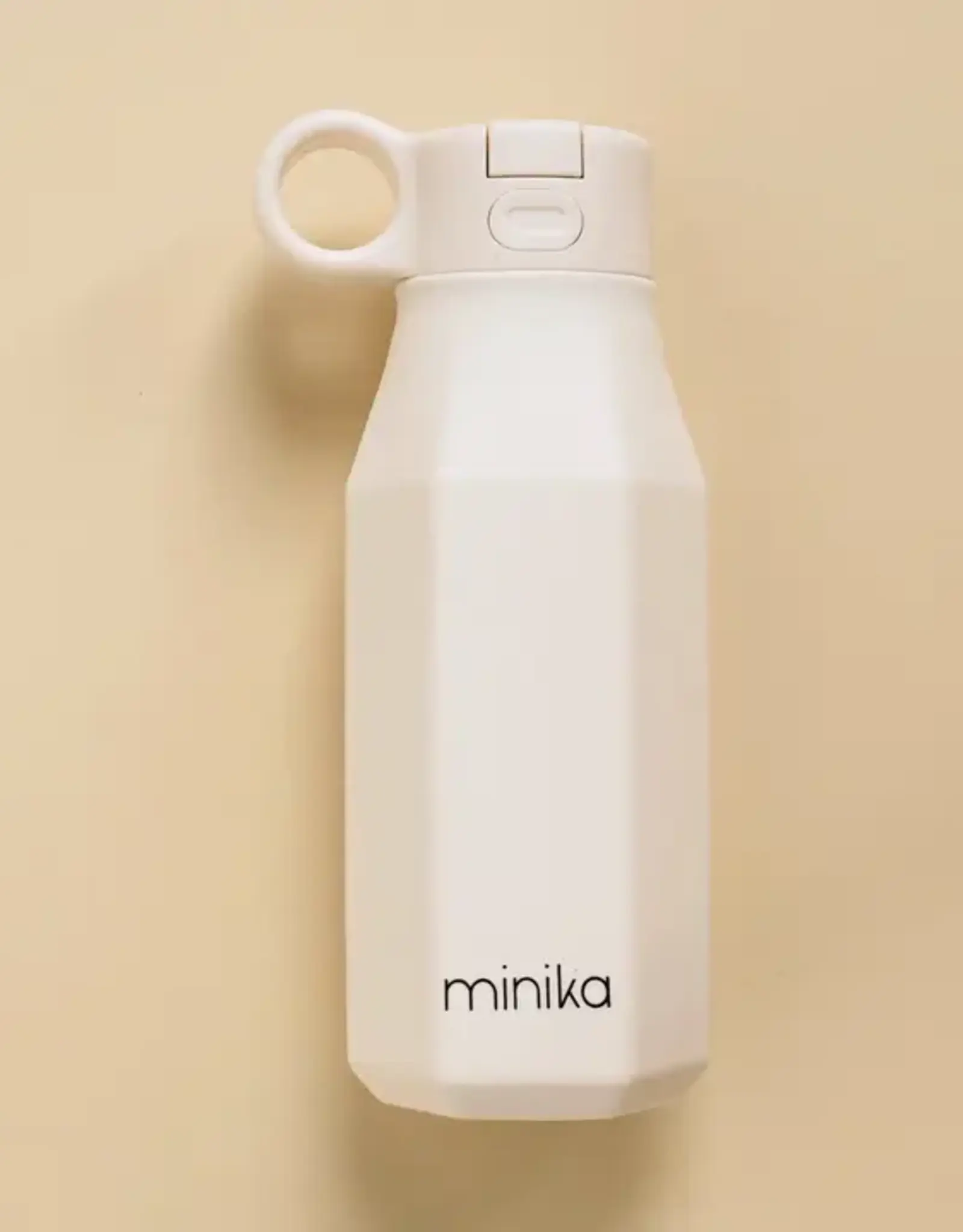 Minika Water Bottle w/Straw, Shell