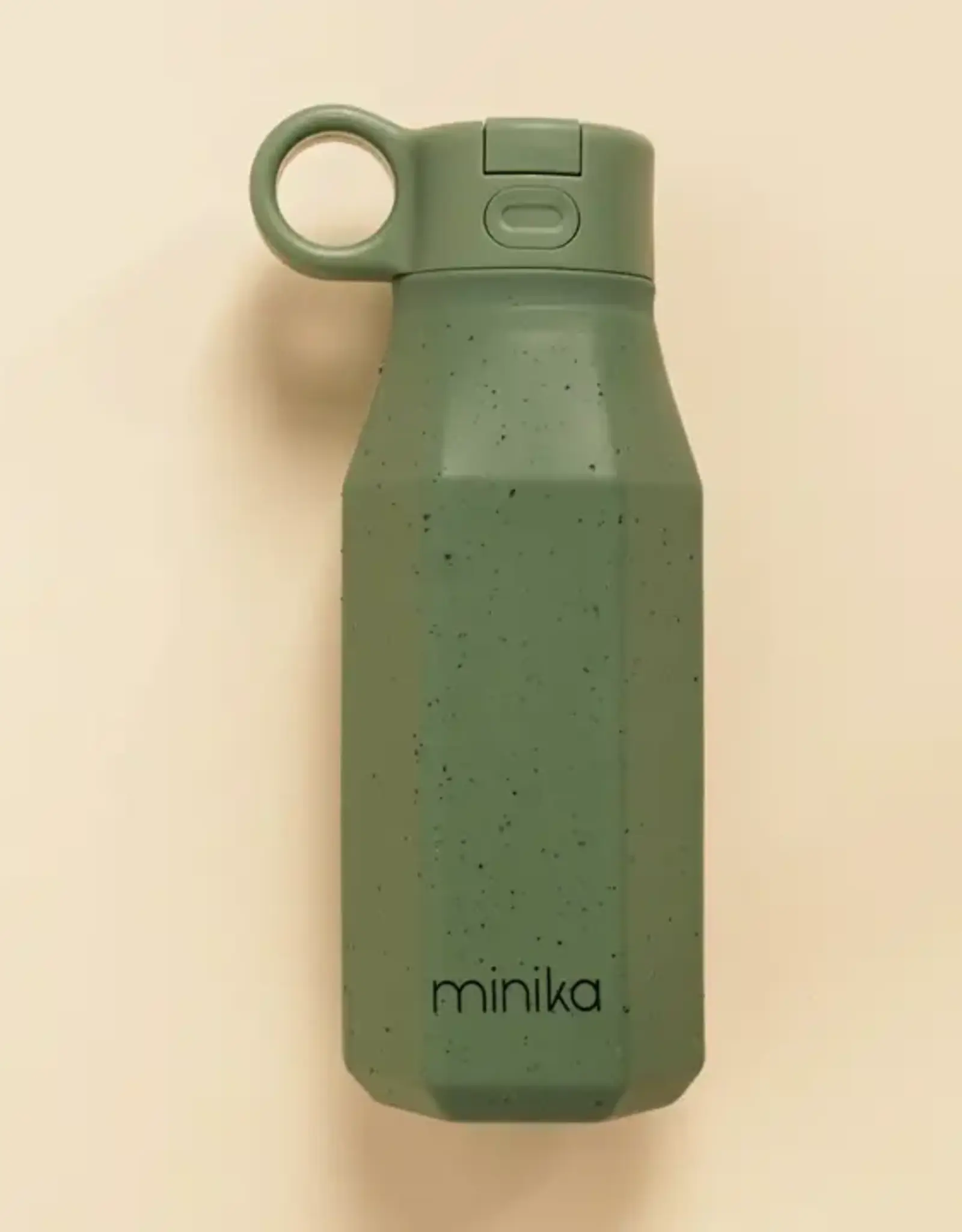 Minika Water Bottle w/Straw, Leaf