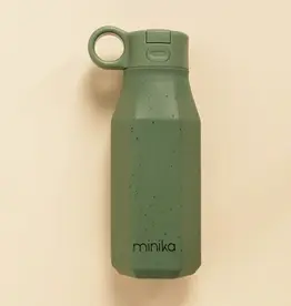 Minika Water Bottle w/Straw, Leaf