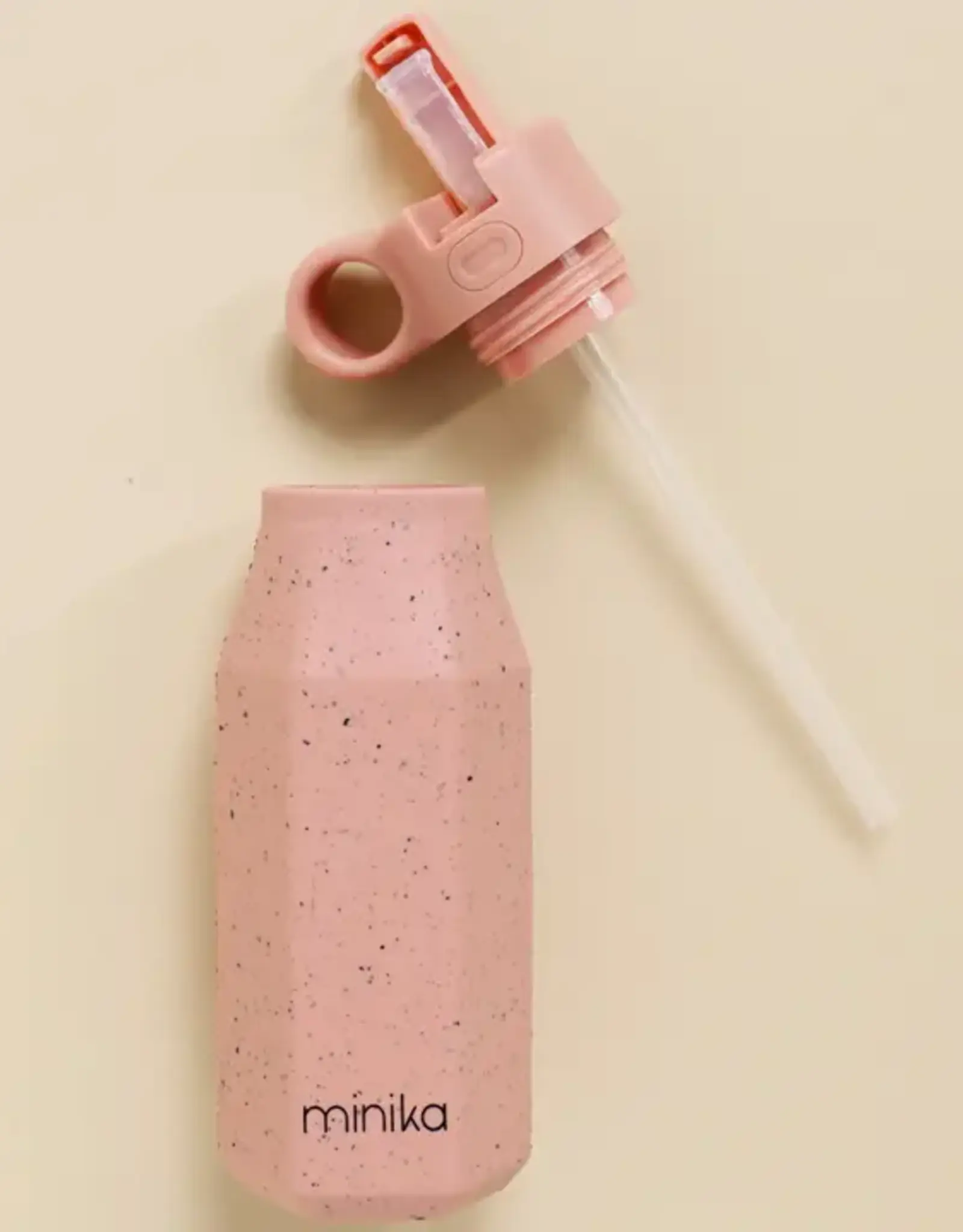 Minika Water Bottle w/Straw, Sorbet