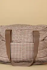 Minika Diaper Bag, Vichy Brown