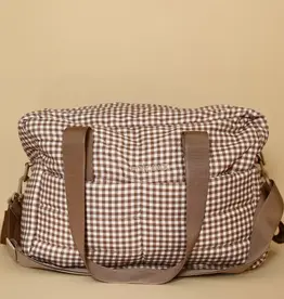Minika Diaper Bag, Vichy Brown