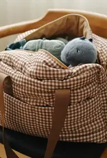 Minika Diaper Bag, Vichy Brown