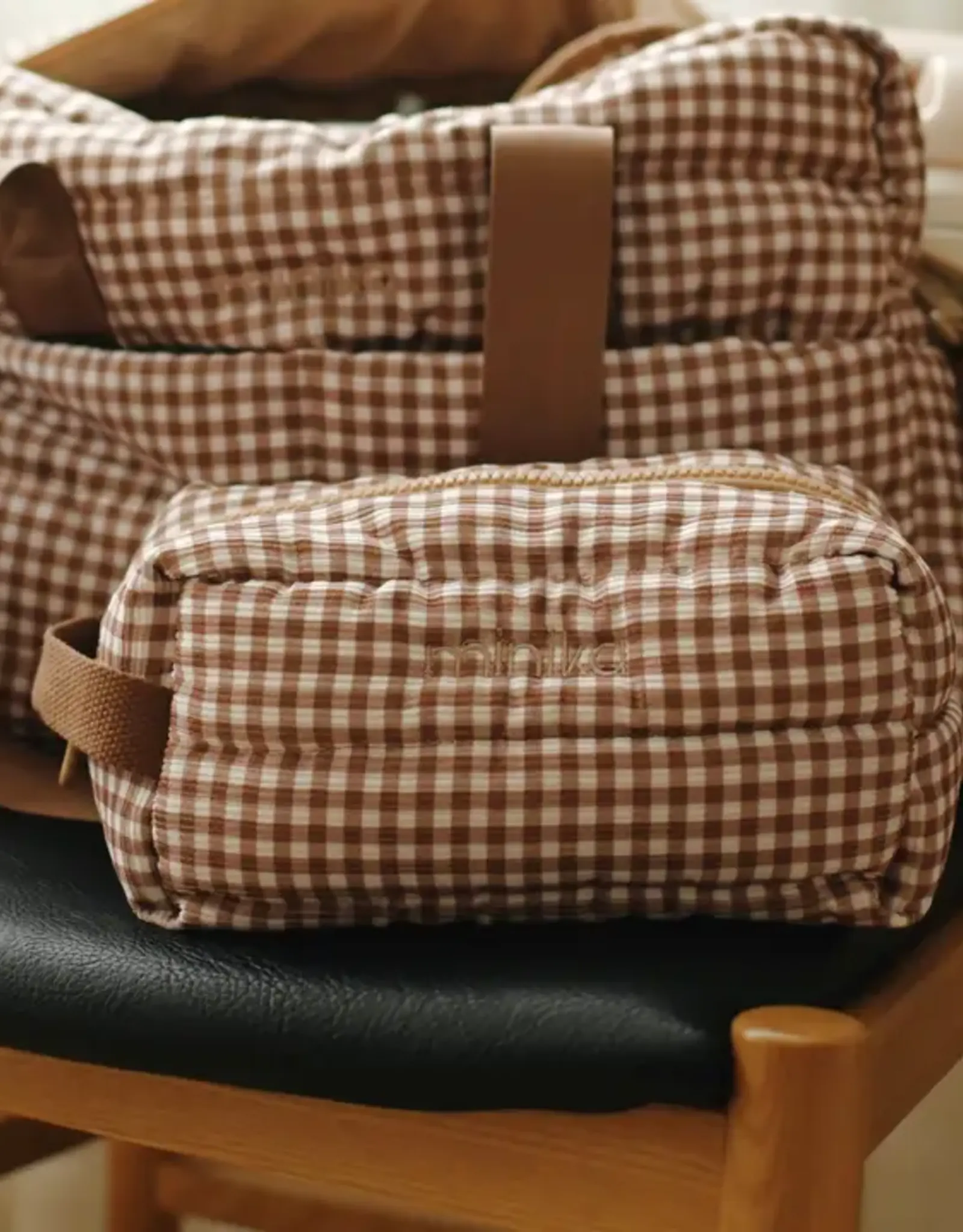 Minika Pouch, Vichy Brown