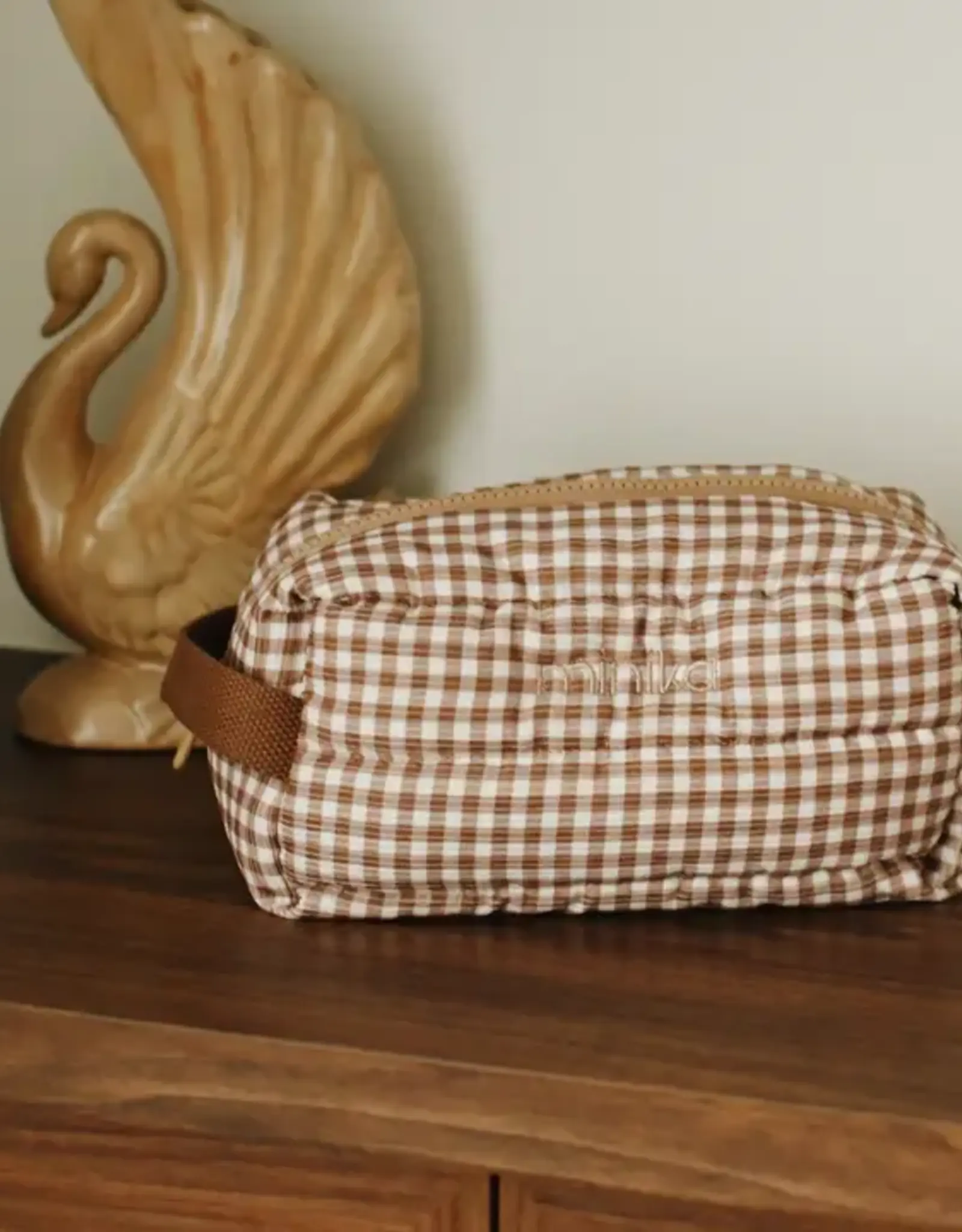 Minika Pouch, Vichy Brown
