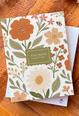 Luly Studio Co Tiny Notepad Jotter, White Floral