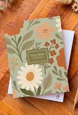 Luly Studio Co Tiny Notepad Jotter, Green Floral