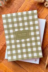 Luly Studio Co Tiny Notepad Jotter, Green Stripes