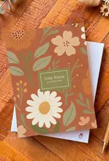 Luly Studio Co Tiny Notepad Jotter, Terracota Floral
