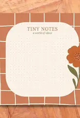 Luly Studio Co Mini Notepad, Terracota Flower & Stripe