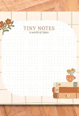 Luly Studio Co Mini Notepad, Beige Book & Flower