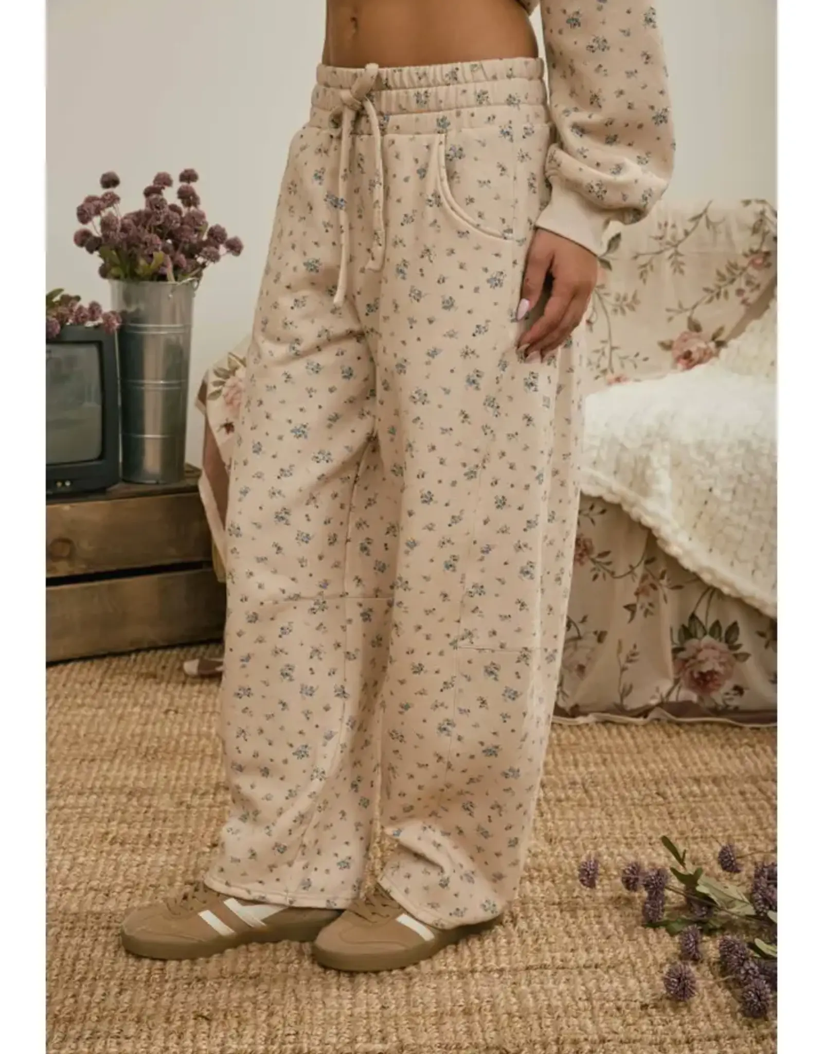 Blu Pepper Ditsy Floral Wide Leg Pant