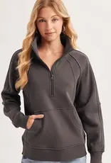 Raglan Quarter Zip Pullover