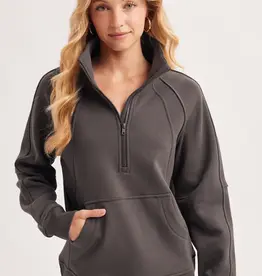Raglan Quarter Zip Pullover