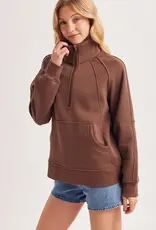Raglan Quarter Zip Pullover