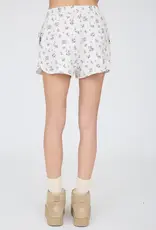 Blu Pepper Floral Ribbed Knit Lounge Short