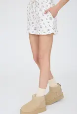 Blu Pepper Floral Ribbed Knit Lounge Short