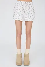 Blu Pepper Floral Ribbed Knit Lounge Short