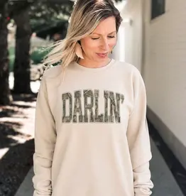 Blonde Ambition Darlin Camo Classic Crewneck