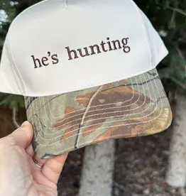Blonde Ambition He's Hunting Embroidered Hat