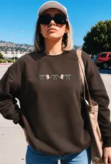 Blonde Ambition Embroidered Mallards & Bows Crewneck