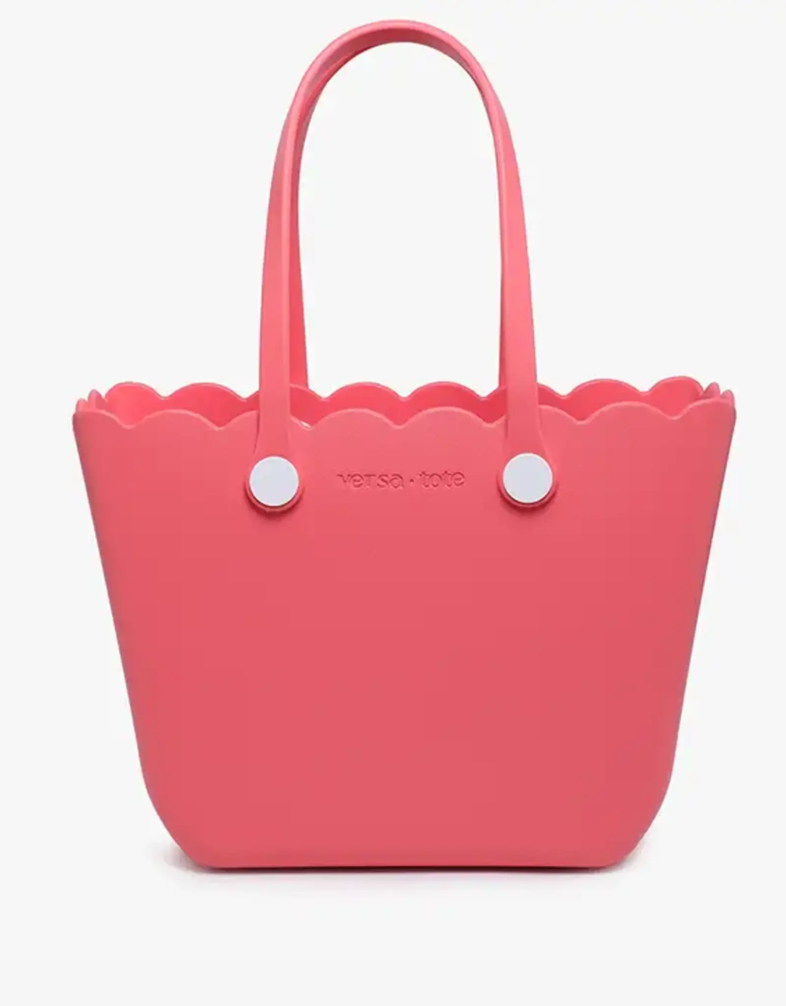 Jen & Co. Rose Scalloped Versa Tote, Coral Pink