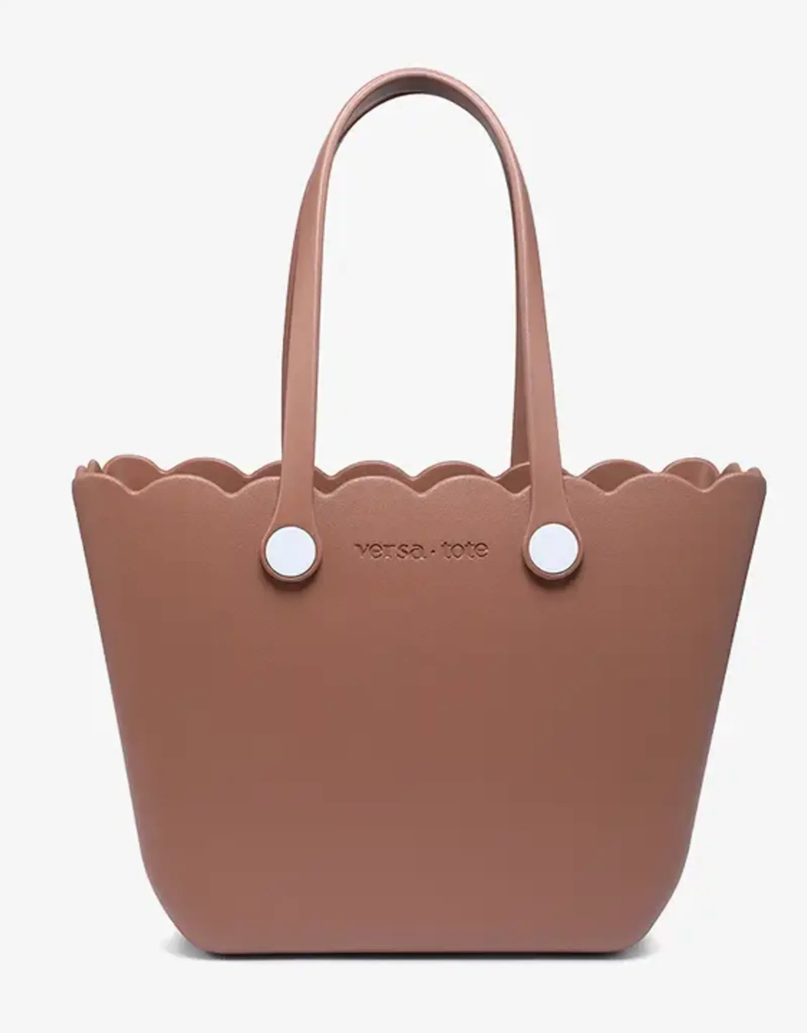 Jen & Co. Rose Scalloped Versa Tote, Mocha