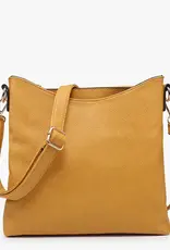 Jen & Co. Emma 3 Compartment Crossbody-Mustard