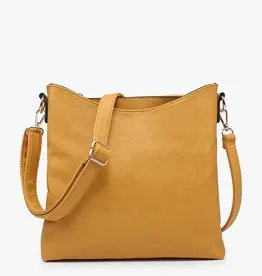 Jen & Co. Emma 3 Compartment Crossbody-Mustard