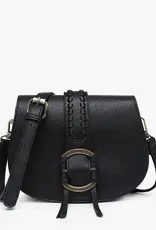 Jen & Co. Georgie Front Detail Crossbody, Black