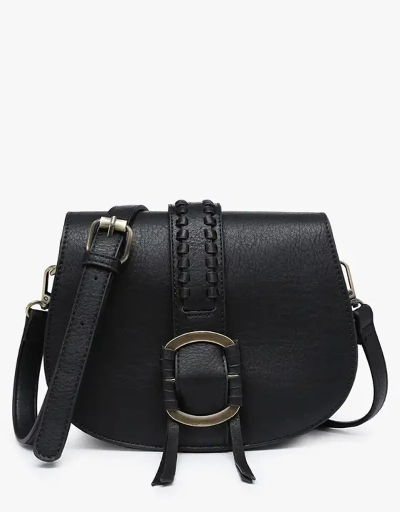 Jen & Co. Georgie Front Detail Crossbody, Black