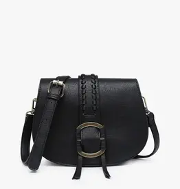 Jen & Co. Georgie Front Detail Crossbody, Black