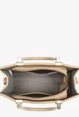 Jen & Co. Kaya Rattan Satchel Bag, Tan
